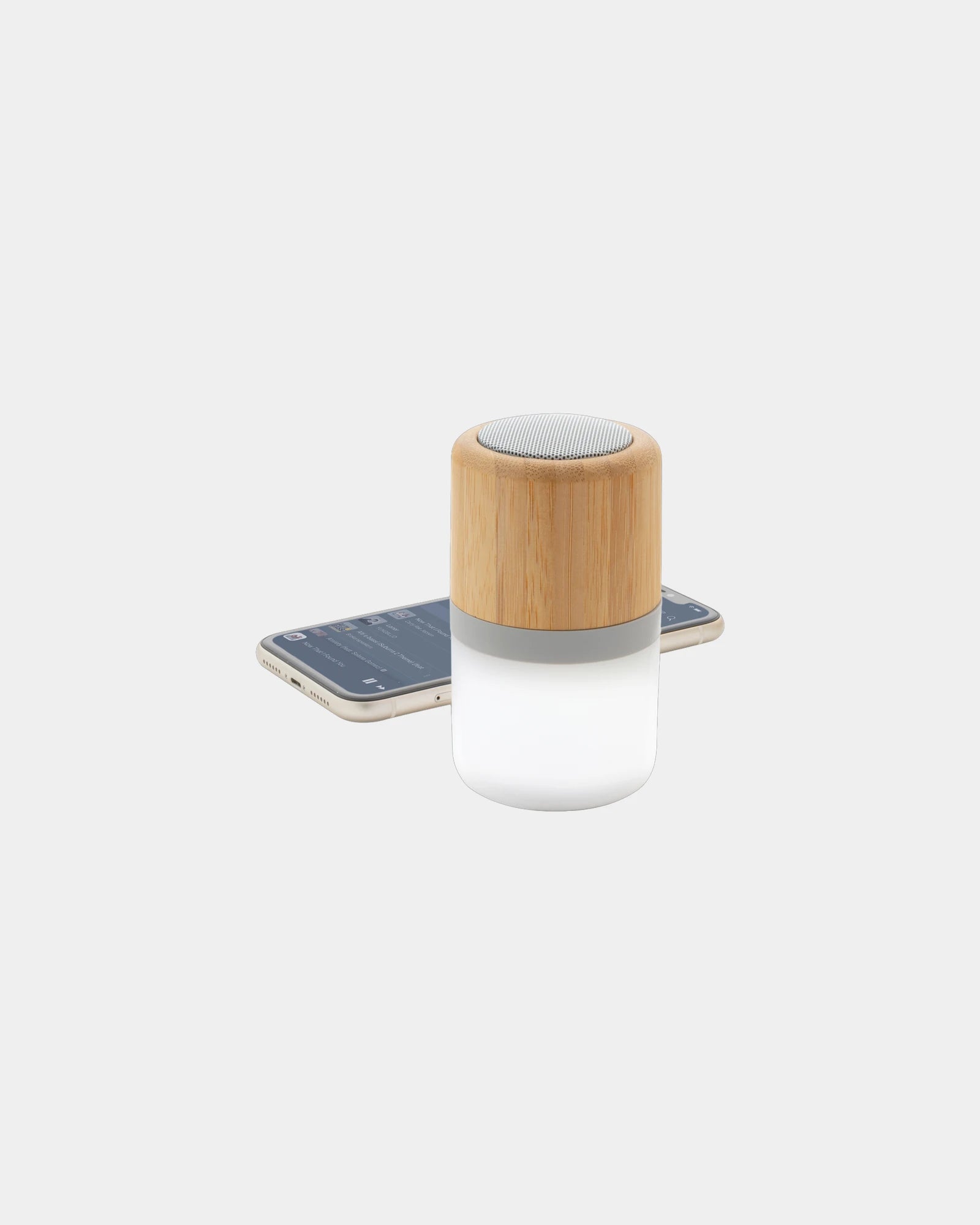 Speaker bamboe met sfeerlicht 3W om te personaliseren - 1